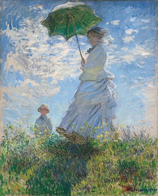 Woman with a Parasol – Madame Monet and Her Son: A Whisper of Wind in Oil