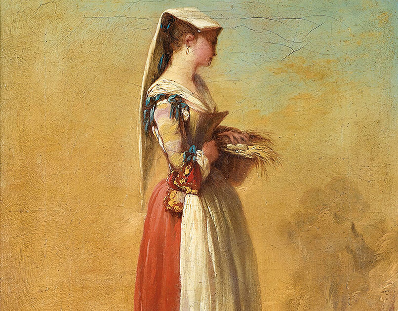 A Girl From Frascati by Jean Barbault