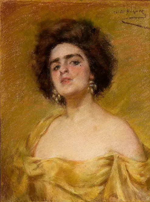 Laura In Yellow (1900) by Alice Pike Barney