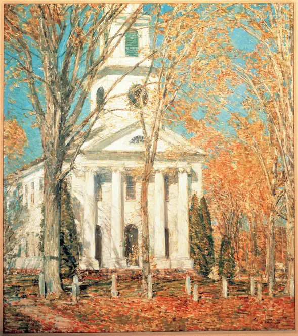 Church at Old Lyme, Connecticut  (1905) by Childe Hassam