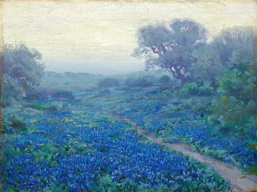 Bluebonnets at Sunrise (1917) by Julian Onderdonk