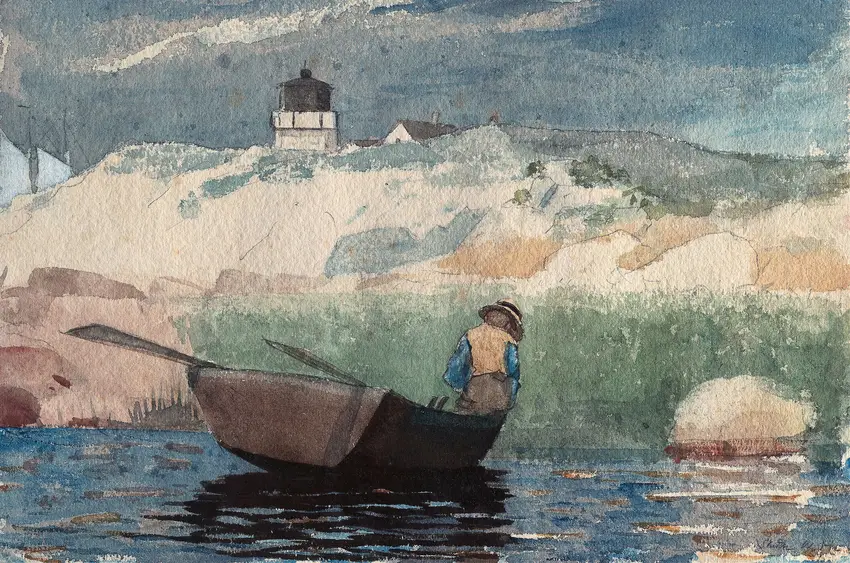 Boy in Boat, Gloucester (1880–1881) by Winslow Homer