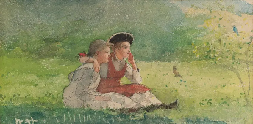 Listening To The Birds by Winslow Homer