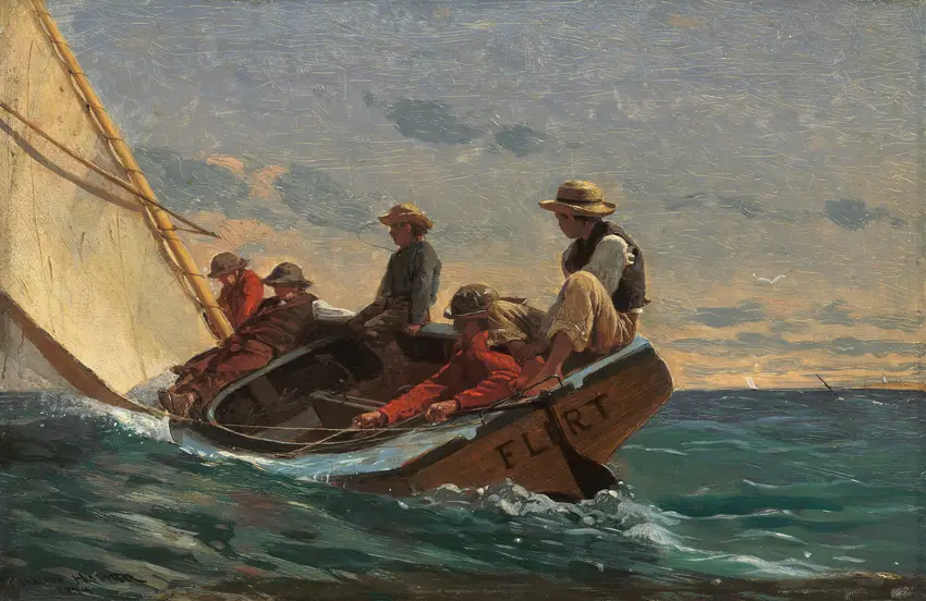 The Flirt (1874) by Winslow Homer