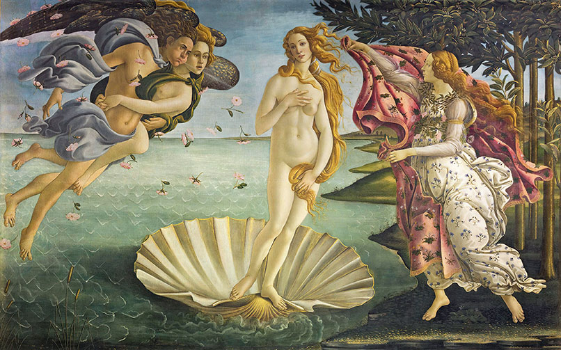 Birth Of Venus (1485) by Sandro Botticelli