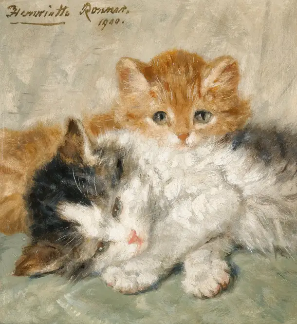 Sleepy Kittens (1900) by Henriëtte Ronner-Knip