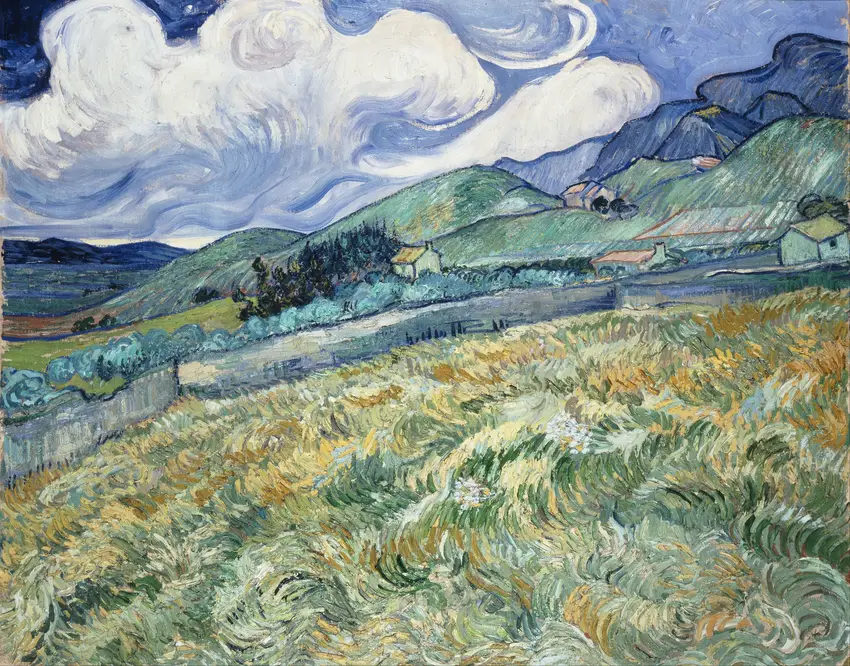 Landscape from Saint-Rémy (1889) by Vincent van Gogh