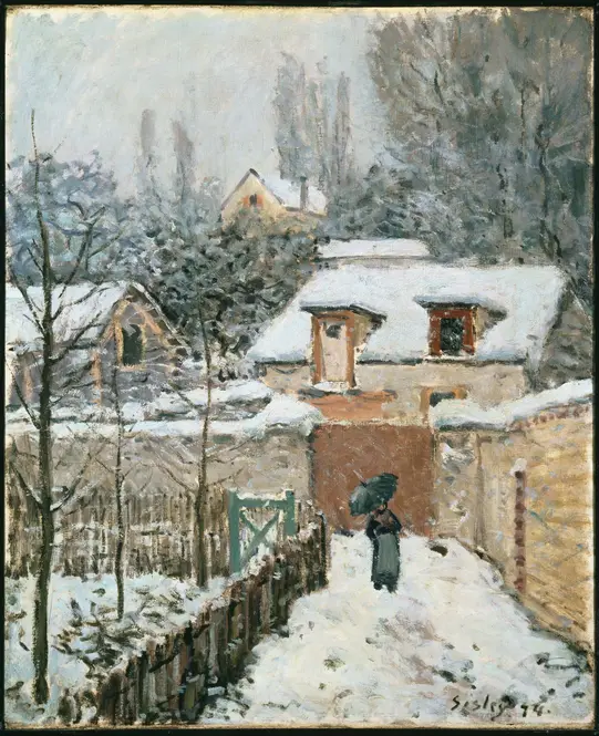 Snow at Louveciennes (1874) by Alfred Sisley