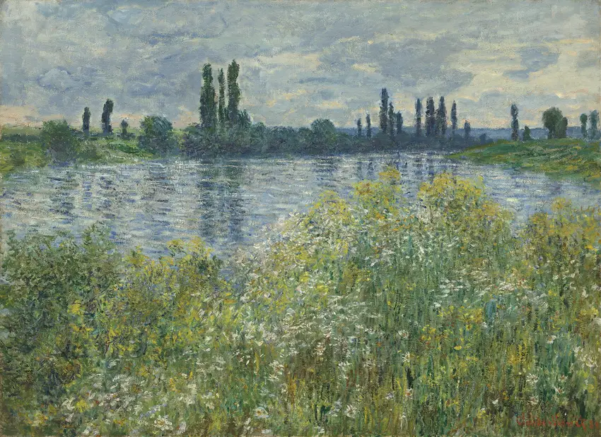 Banks of the Seine,Vétheuil (1880) by Claude Monet