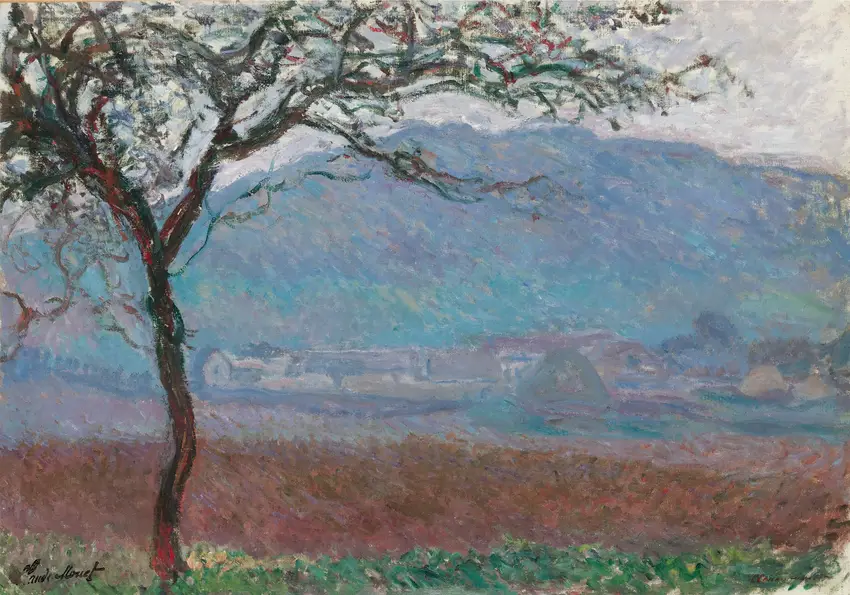 Champ À Giverny (1887) by Claude Monet