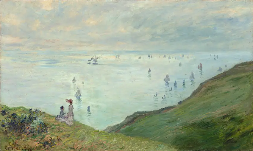 Cliffs at Pourville (1882) by Claude Monet