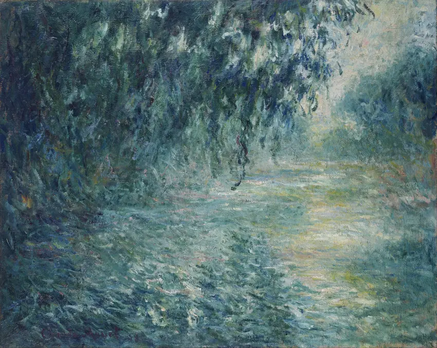 Morning on the Seine (1898) by Claude Monet