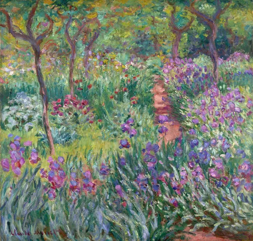 The Artist’s Garden in Giverny (1900) by Claude Monet