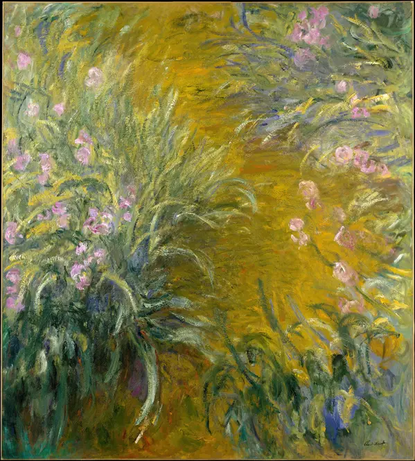 The Path through the Irises (1914-1917) by Claude Monet