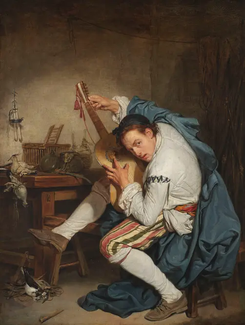Guitar player (1755-1757) by Jean-Baptiste Greuze