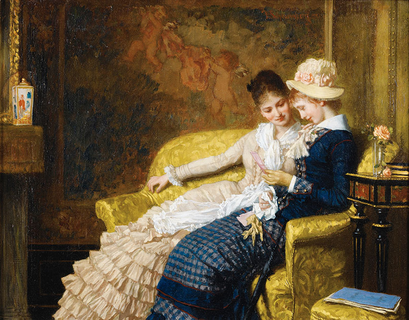 The Love Letter (1880) by Joseph Scheurenberg