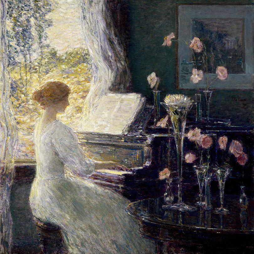 The Sonata (1911) by Childe Hassam